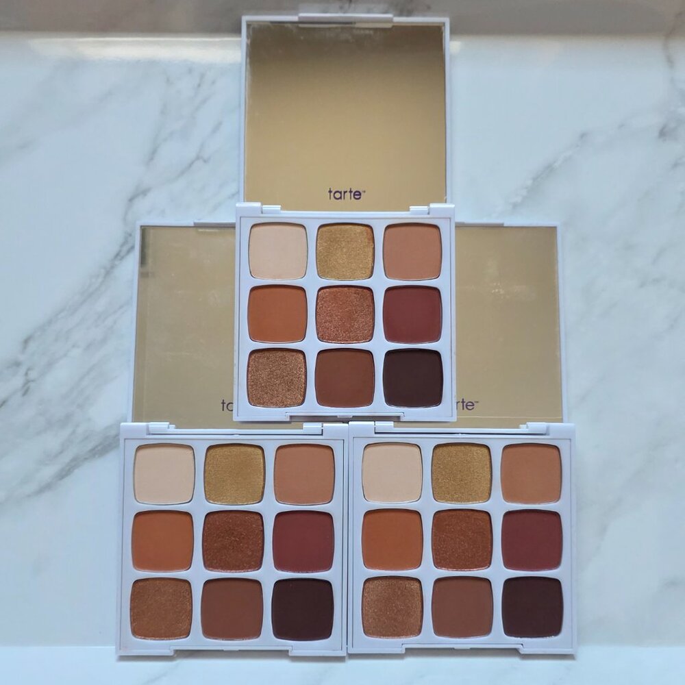 3 x Tarte Tartelette LIL' TOASTED EyeShadow Palette